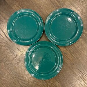 Pier 1 Green Dinner Plates- Set of Three